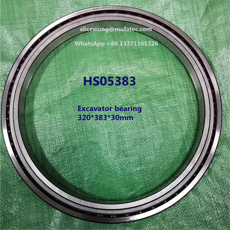 HS05383 excavator bearing thin section angular contact ball bearing 320*383*30mm