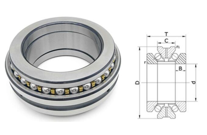234460M (Size: 300x460x190mm) Angular Contact Ball Bearings for Main Spindles
