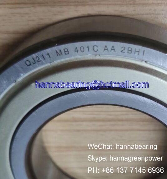 QJ211MB Auto Bearing / Deep Groove Ball Bearings 55*100*21mm, QJ211MB