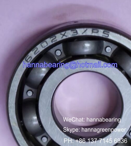 6202X3/P5 Auto Bearings / Deep Groove Ball Bearings 15x37x10mm