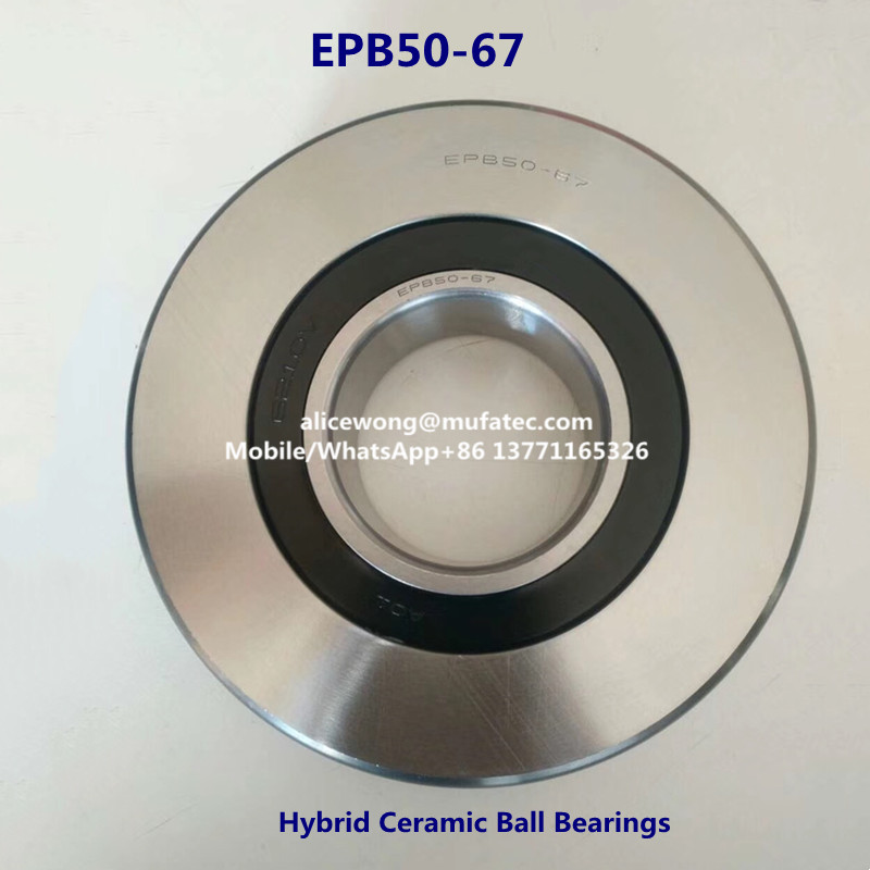 High Speed Ceramic Ball Bearings EPB50-67C3P5A for Motors 50x130x31