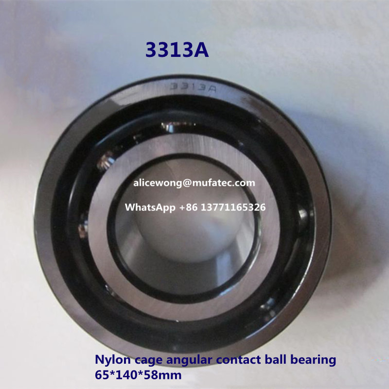 3313A excavator bearing double row angular contact ball bearing 65*140*58mm