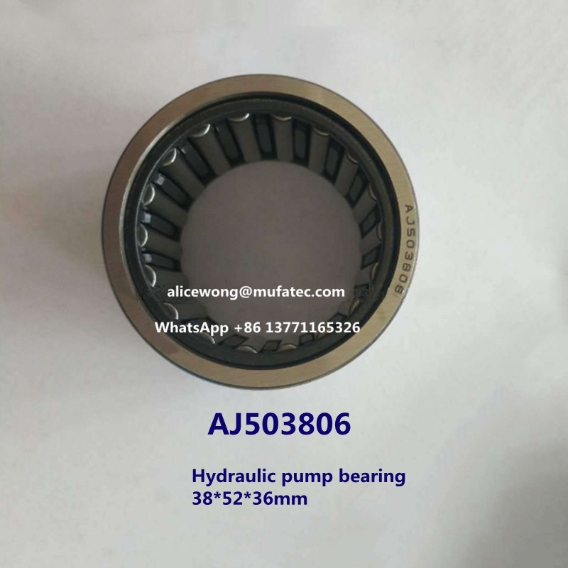 AJ503806 excavator bearing needle roller bearing for excavator hydraulic pump 38*52*36mm
