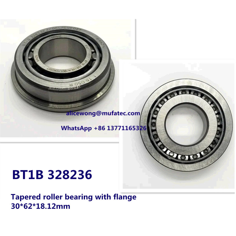 BT1B 328236 automotive bearing taper roller bearing with flange 30*62*18.12mm