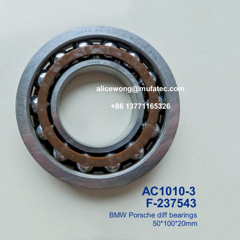 AC1010-3 F-237543 BMW Porsche differential bearings angular contact ball bearings 50*100*20mm