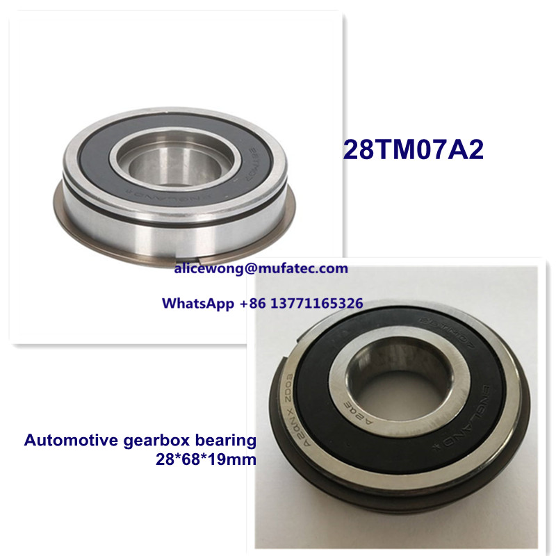 28TM07A2 28TM07 automotive gearbox bearings with snap ring 28*68*19mm