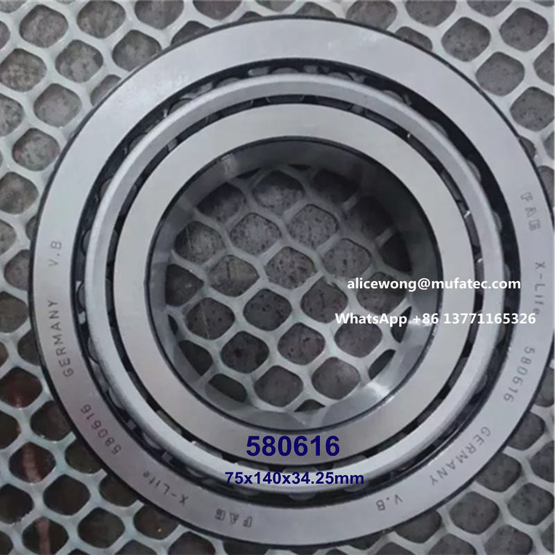 580616 truck wheel hub bearings tapered roller bearings 75*140*34.25mm