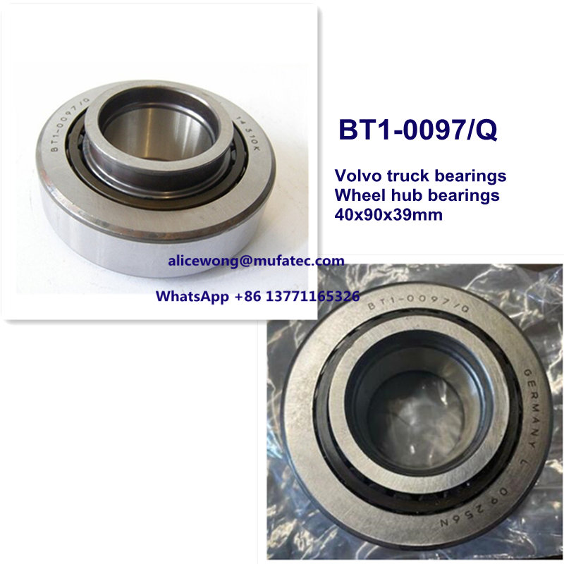BT1-0097/Q BT1 0097 Q Volvo truck bearings tapered roller bearings 40*90*39mm