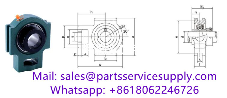 HCT215 (Shaft Dia:75mm) Standard Duty Take Up Unit Bearing