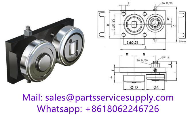JC4.055 Combined Bearing with Welded Plate