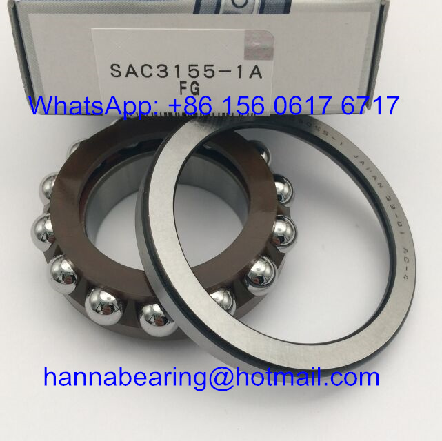 SAC3155-1 Auto Bearings / Angular Contact Ball Bearing 31*55*17mm