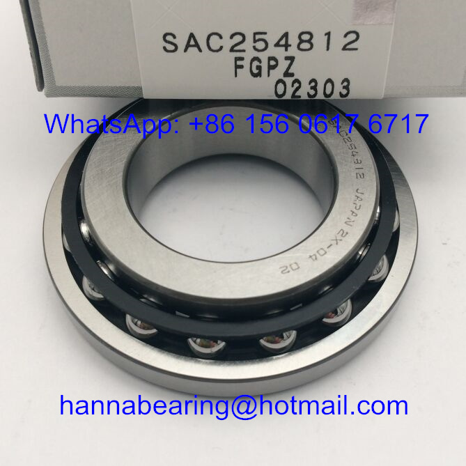 SAC254812 Auto Bearings / Angular Contact Ball Bearing 25x48x12mm