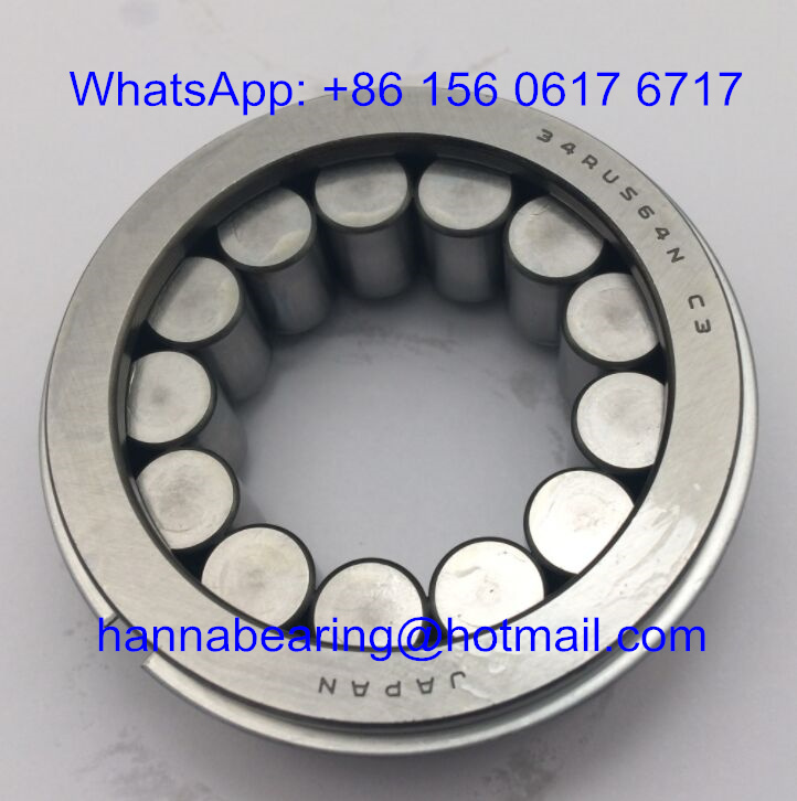 34RUS64 Auto Bearings / Cylindrical Roller Bearing 34x64x22mm