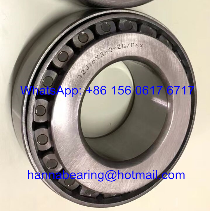 32316X3-2-ZQ/P6X Auto Bearings 32316X3-Z-ZQ/P6X Tapered Roller Bearing