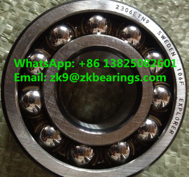 2306 ETN9 Dowble Row Self-aligning Ball Bearing 30x72x27 mm