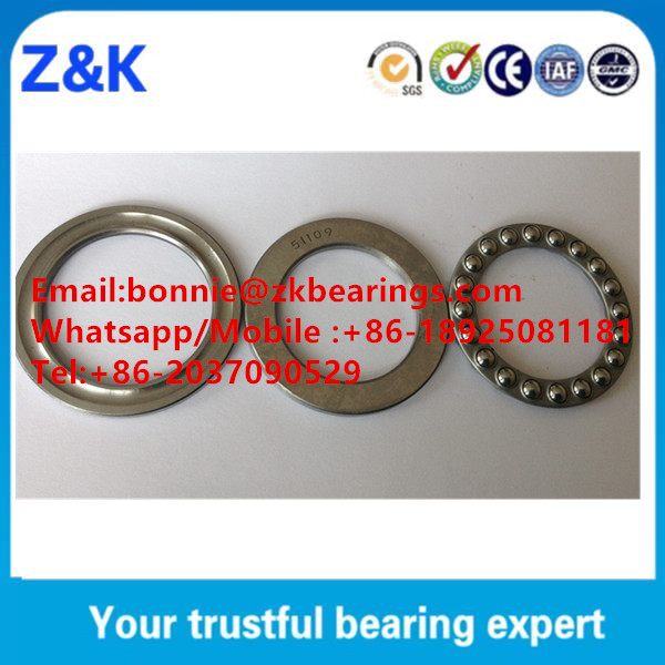 51109 Single Row Thrust Ball Bearing, 51109 bearing 45x65x14 Germany