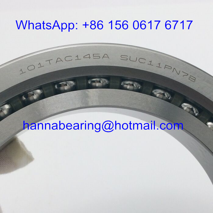 101TAC145A SUC11PN7B Machine Tool Bearing / Angular Contact Ball Bearing 101.6*145*22.225mm