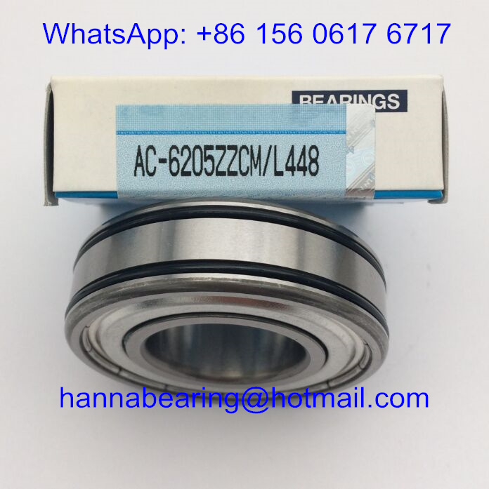 AC-6205ZZCM/L448 Deep Groove Ball Bearings with O-rings 25x52x15mm