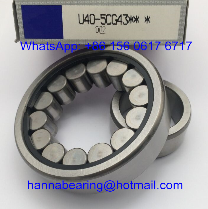 U40-5CG43 Auto Bearings / Cylindrical Roller Bearing 40x95x25mm