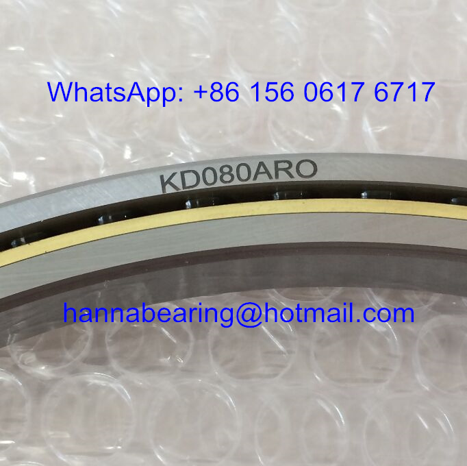KD080AR0 / KDN.KD080AR0 Thin Section Angular Contact Ball Bearing 203.2x228.6x12.7mm