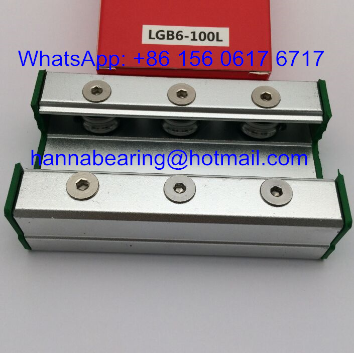 LGB6-100L Axis Double Roller Guide Carriage / Guideway Slider 60x100x26mm