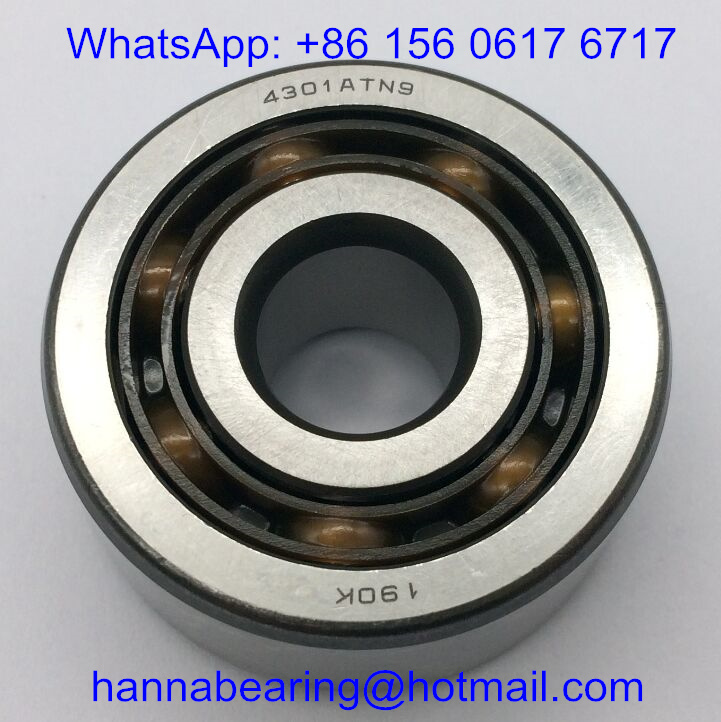 4301ATN9 Genuine Double Row Deep Groove Ball Bearing 12x37x17mm