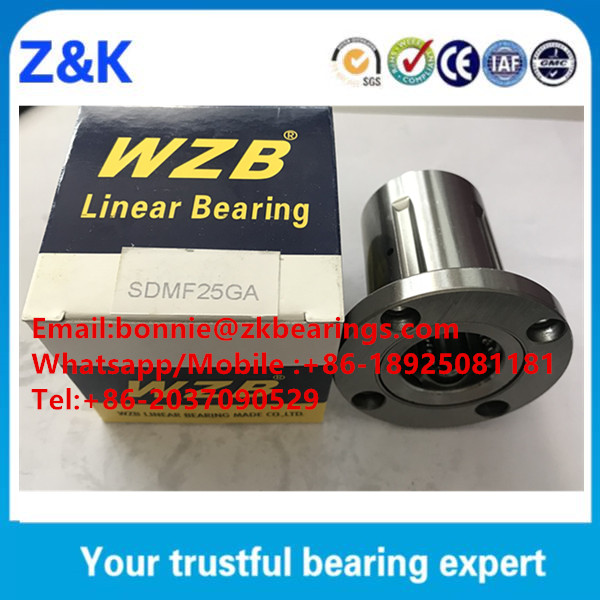 SDMF25GA Round Flange Linear Bearing With Metal Retainer, SDMF25GA