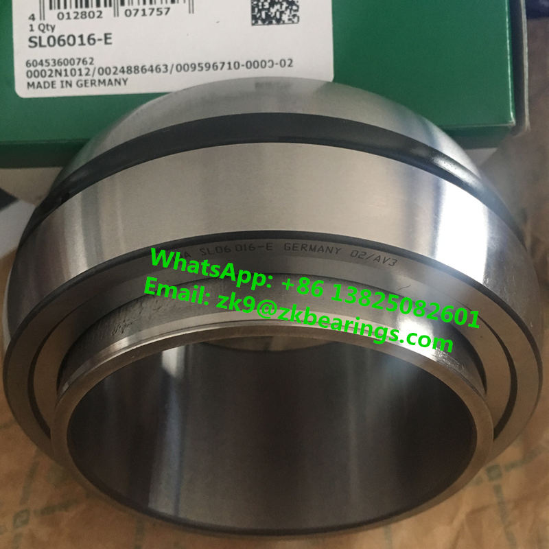 SL06016E Full Complement Cylindrical Roller Bearing 80x120x55 mm