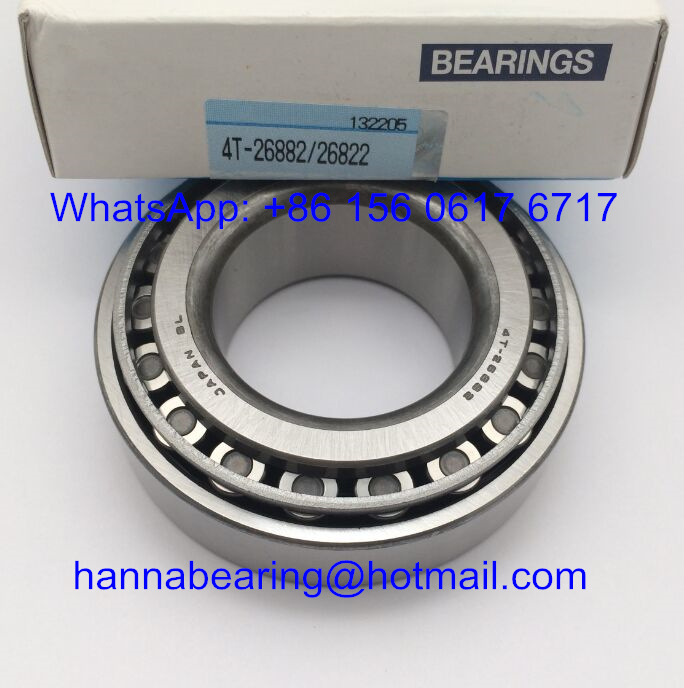 4T-26882/4T-26822 JAPAN Steel Cage Tapered Roller Bearing 41.275x79.375x23.813mm