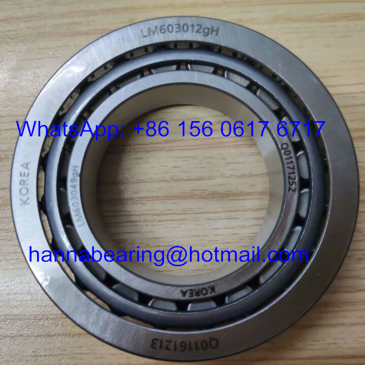 LM603012gH KOREA Auto Bearings / Tapered Roller Bearing 45.242*77.788*21.43mm