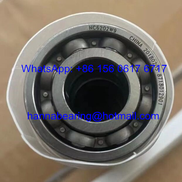 NC6202W9 Auto Steering Bearing / Deep Groove Ball Bearing 15x35x9mm