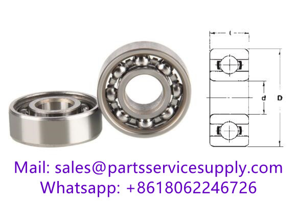 MR105 (Equivalent P/N.:L-1050) Deep Groove Ball Bearing Size:5x10x3mm