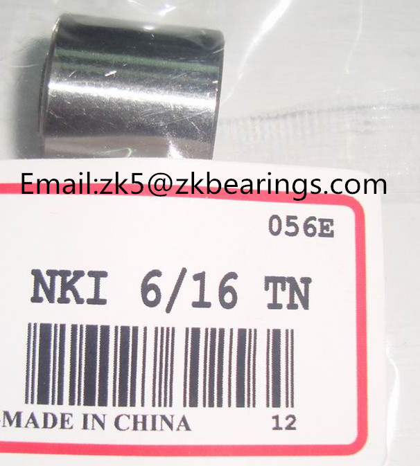 NKI 6/16 TN Single row needle roller bearing with machined rings with flanges 6x16x16 mm