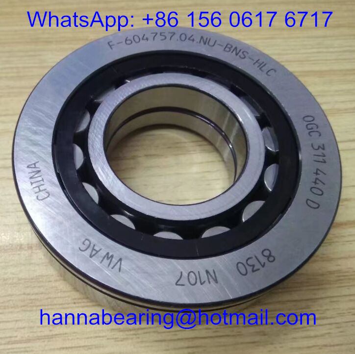 F-604757 Cylindrical Roller Bearing / Automobile Bearings 31*72*28mm