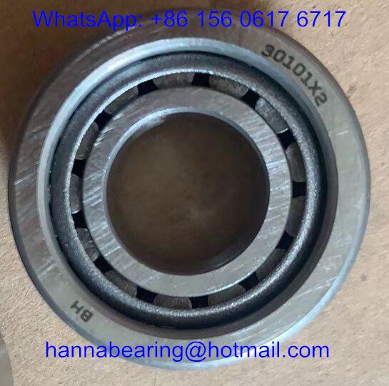30101X2 Steel Cage Tapered Roller Bearing 12x27x13mm