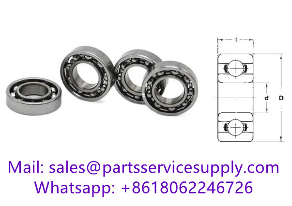 634 (Equivalent P/N:R-1640) Open Type Miniature Bearing Size:4x16x5mm