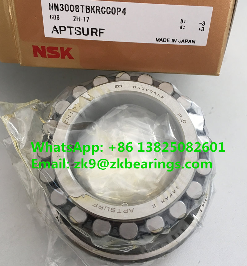 NN3008MBKRCC1P4 Double Row Cylindrical Roller Bearing 40x68x21 mm