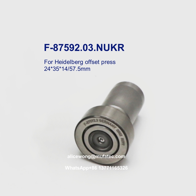 F-87592.03.NUKR F-87592 03 NUKR Heidelberg offset printing press bearings cam follower bearings 24*35*14/57.5mm