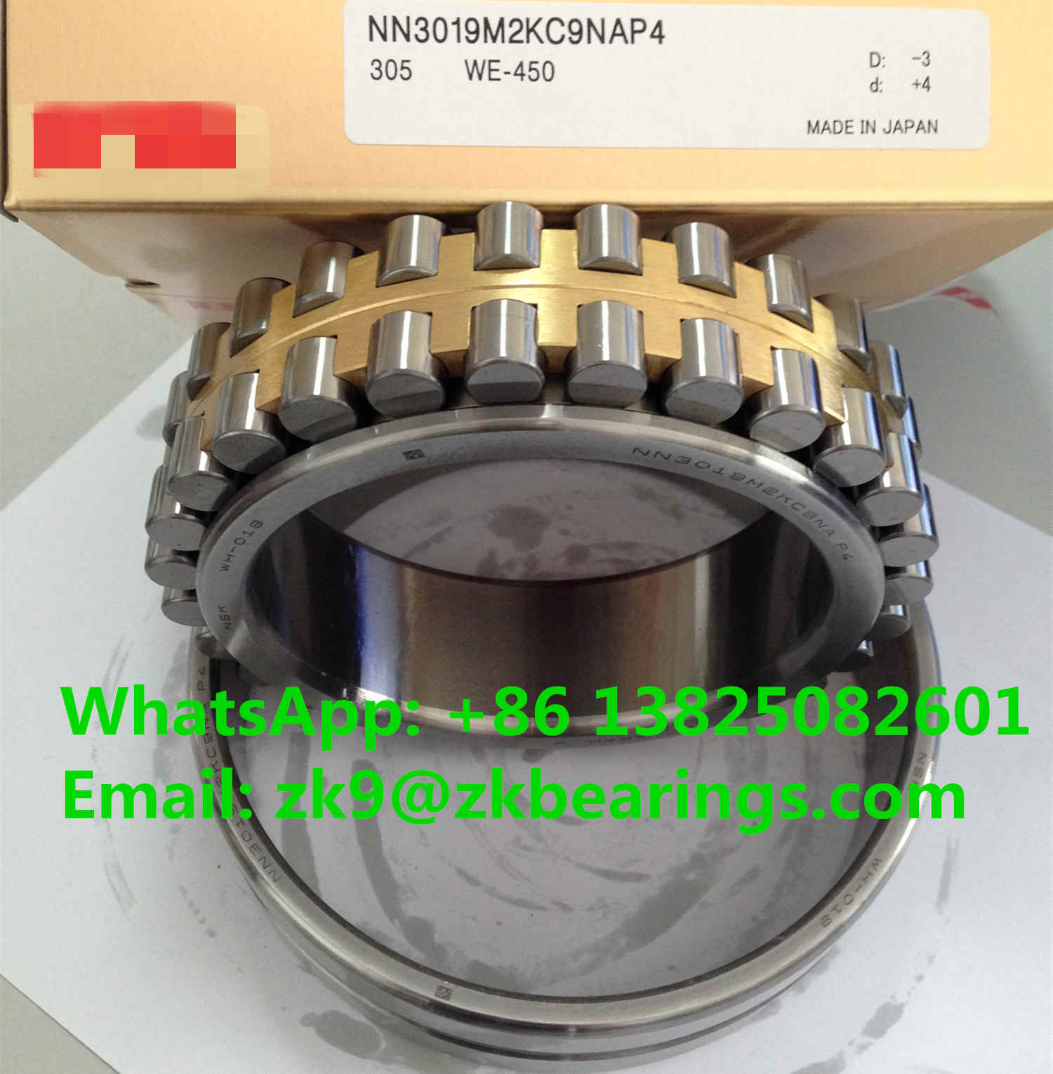NN3019M2KC9NAP4 Double Row Cylindrical Roller Bearing 95x145x37 mm
