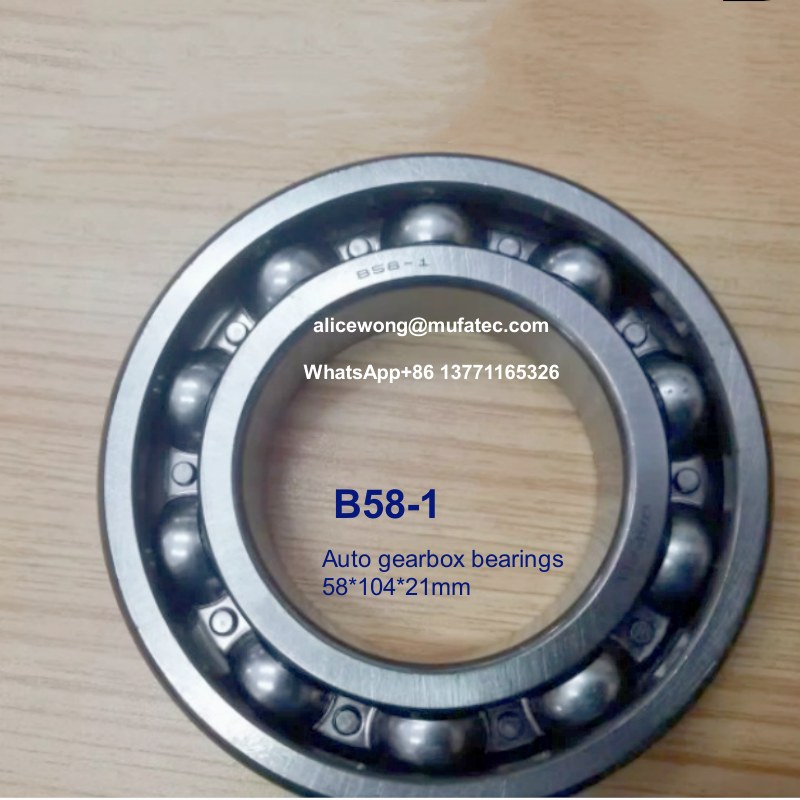 B58-1 auto deep groove ball bearings no flange deep groove ball bearings 54*104*21mm
