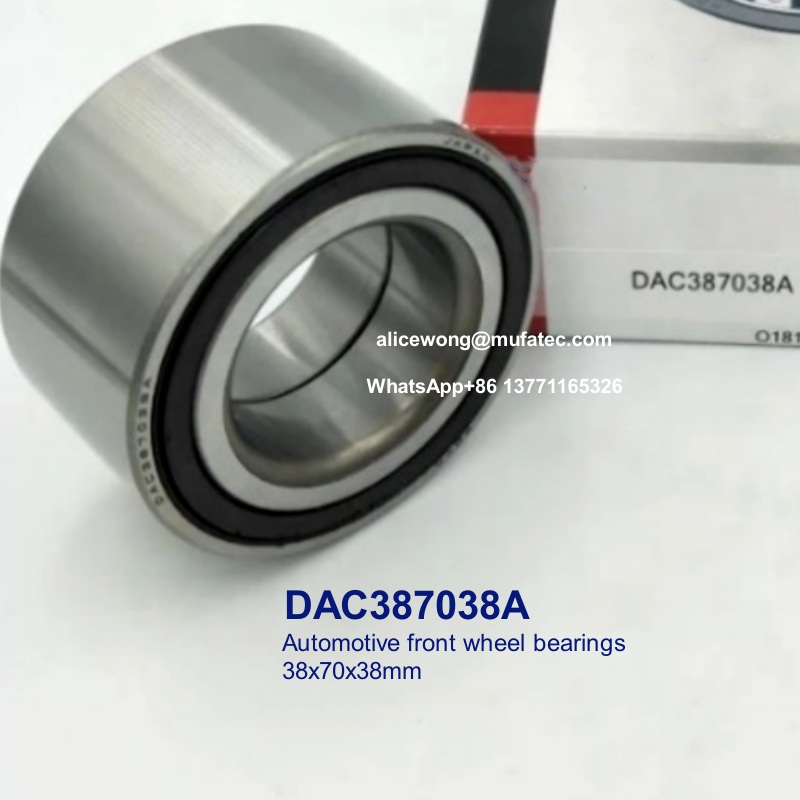 DAC387038A DAC387038 auto front wheel hub bearings 38*70*38mm double row angular contact ball bearings 38*70*38mm