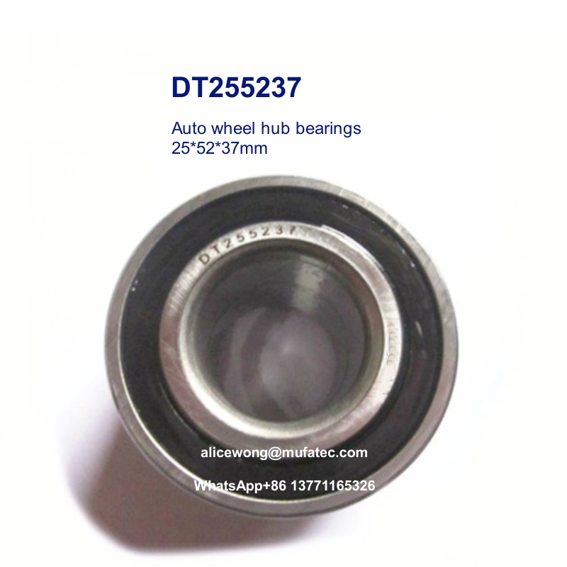 DT255237 auto rear wheel hub bearings double row angular contact ball bearings 25*52*37mm