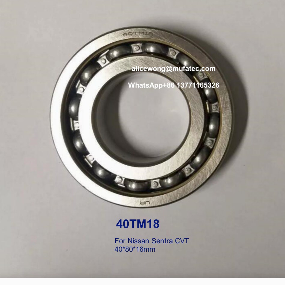 40TM18 Nissan Sentra CVT transmission part bearings deep groove ball bearings 40*80*16mm