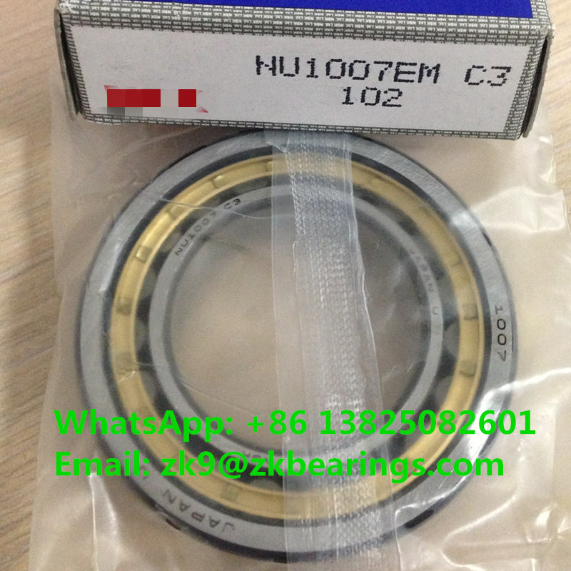 NU1007EM C3 Single Row Cylindrical Roller Bearing 35x62x14 mm