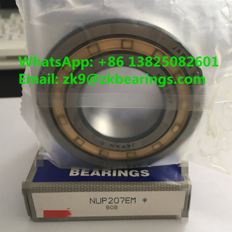 NUP207EM Single Row Cylindrical Roller Bearing 35x72x17 mm