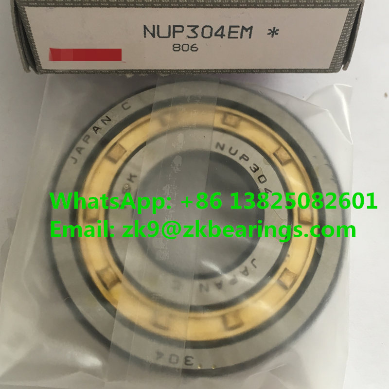 NUP304EM Single Row Cylindrical Roller Bearing 20x52x15 mm
