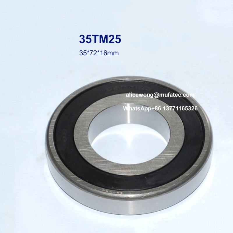 35TM25 automotive transmission part bearings non-standard deep groove ball bearings 35*72*16mm