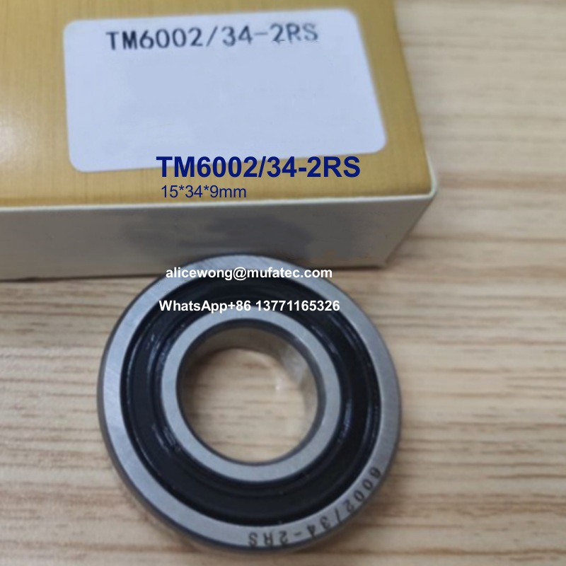 TM6002/34-2RS TM6002/34 automotive bearings non-standard deep groove ball bearings 15*34*9mm
