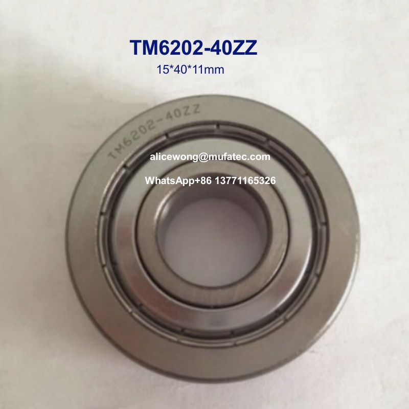 TM6202-40ZZ 280℃ high temperature bearings for two-way stretch equipment ball bearings 15*40*11mm