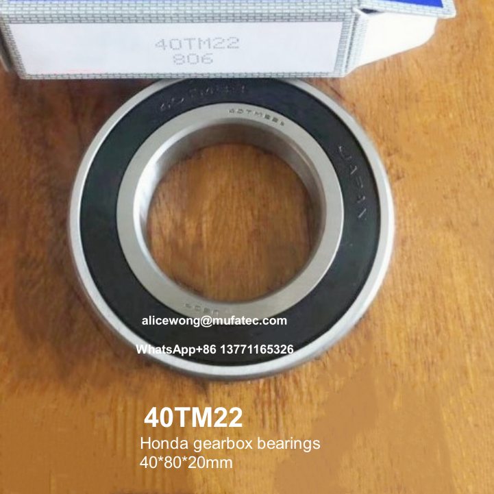 40TM22 Honda gearbox bearings non-standard deep groove ball bearings 40*80*20mm